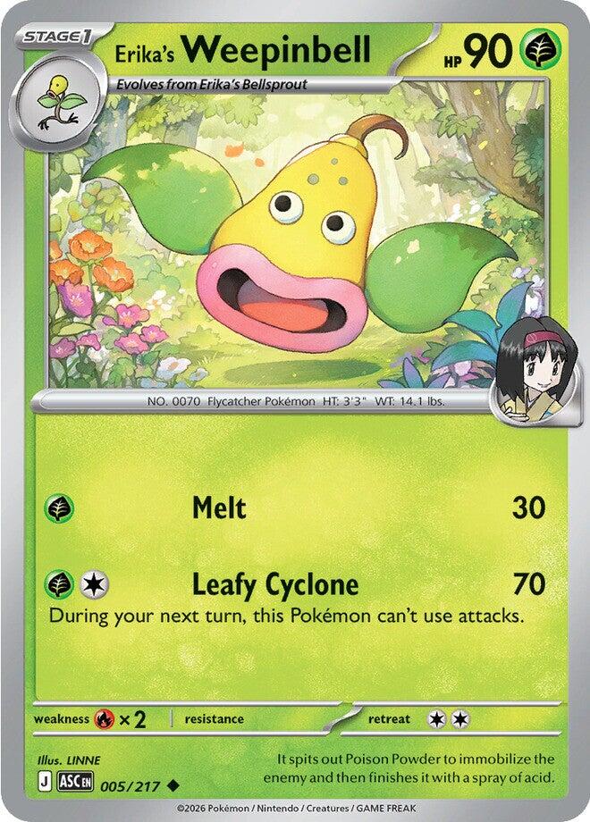 Erika's Weepinbell (005/217) [Mega Evolution: Ascended Heroes] | L.A. Mood Comics and Games