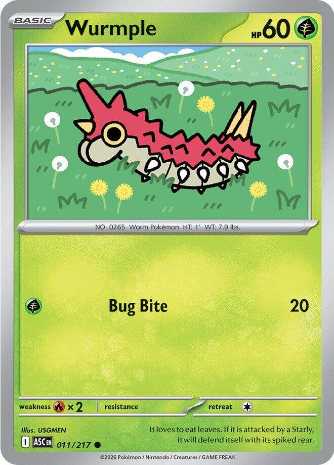 Wurmple (011/217) [Mega Evolution: Ascended Heroes] | L.A. Mood Comics and Games