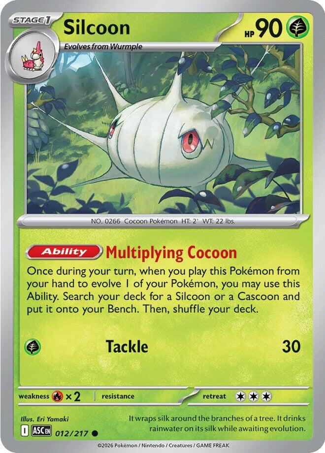Silcoon (012/217) [Mega Evolution: Ascended Heroes] | L.A. Mood Comics and Games