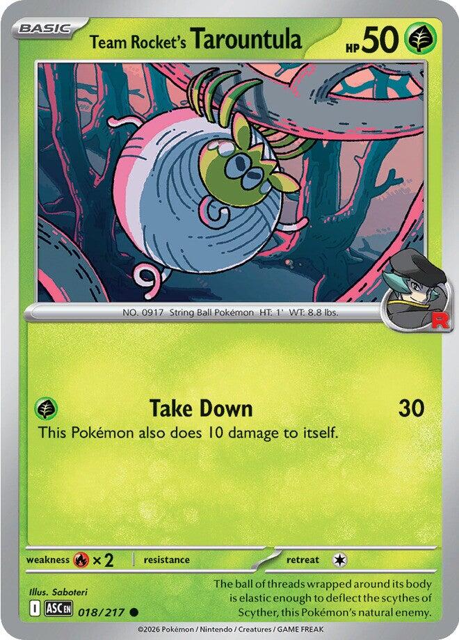 Team Rocket's Tarountula (018/217) [Mega Evolution: Ascended Heroes] | L.A. Mood Comics and Games