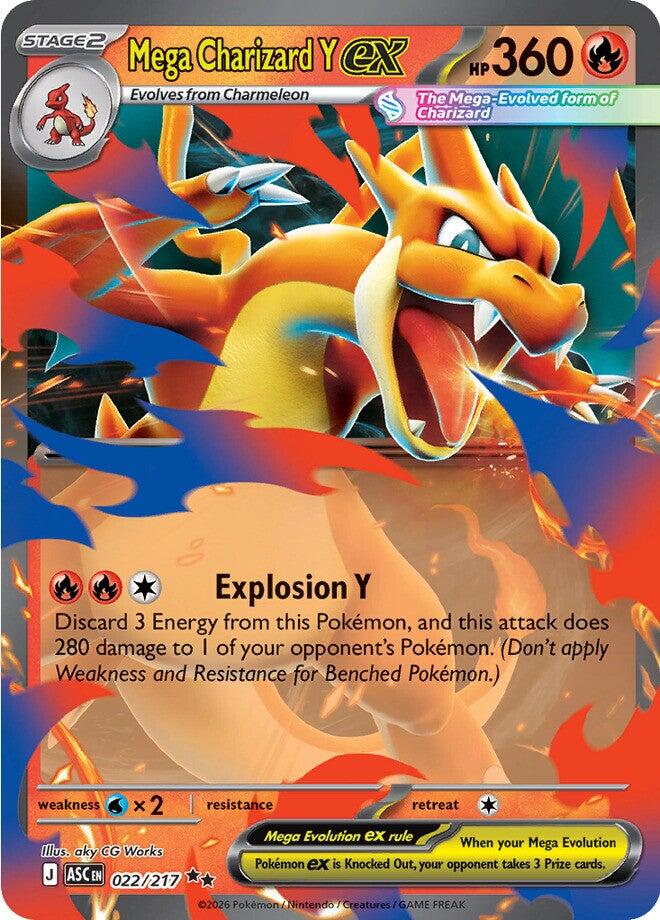 Mega Charizard Y ex (022/217) [Mega Evolution: Ascended Heroes] | L.A. Mood Comics and Games
