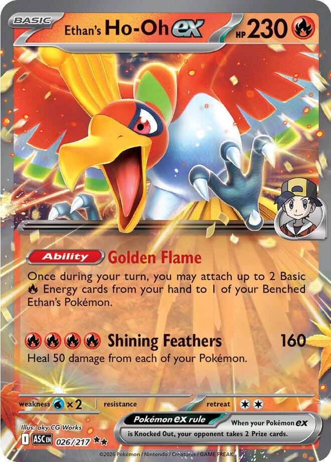 Ethan's Ho-Oh ex (026/217) [Mega Evolution: Ascended Heroes] | L.A. Mood Comics and Games