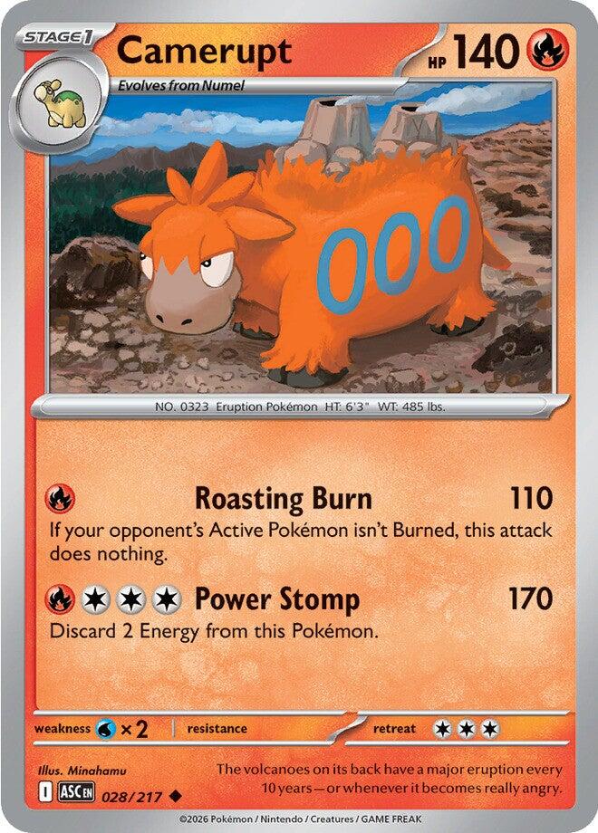 Camerupt (028/217) [Mega Evolution: Ascended Heroes] | L.A. Mood Comics and Games