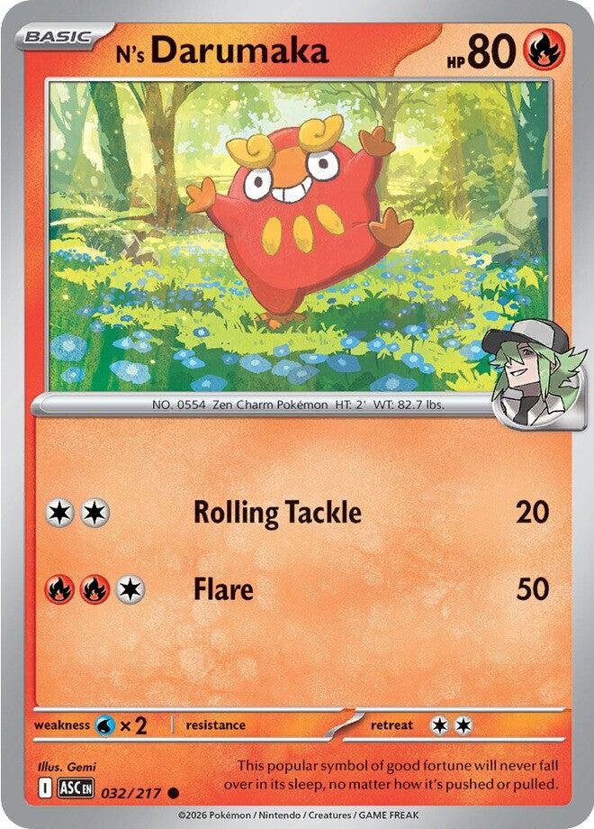 N's Darumaka (032/217) [Mega Evolution: Ascended Heroes] | L.A. Mood Comics and Games