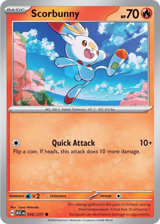 Scorbunny (036/217) [Mega Evolution: Ascended Heroes] | L.A. Mood Comics and Games