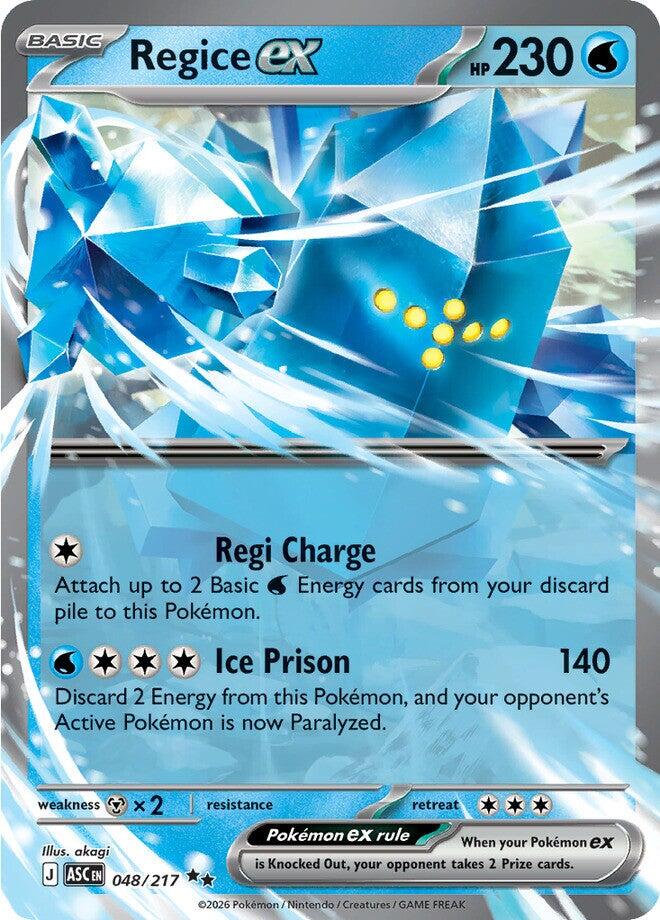 Regice ex (048/217) [Mega Evolution: Ascended Heroes] | L.A. Mood Comics and Games