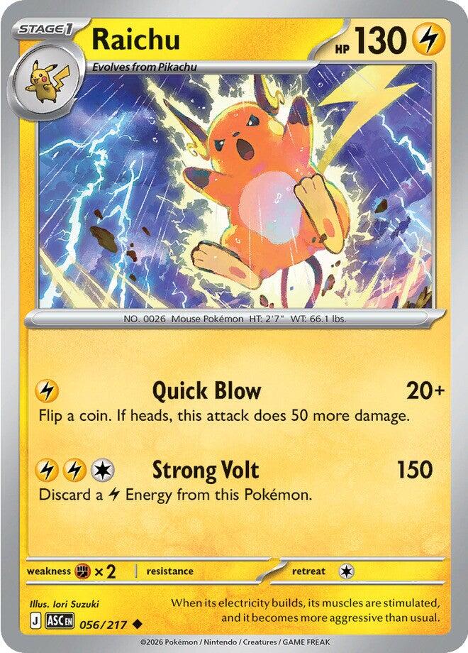 Raichu (056/217) [Mega Evolution: Ascended Heroes] | L.A. Mood Comics and Games