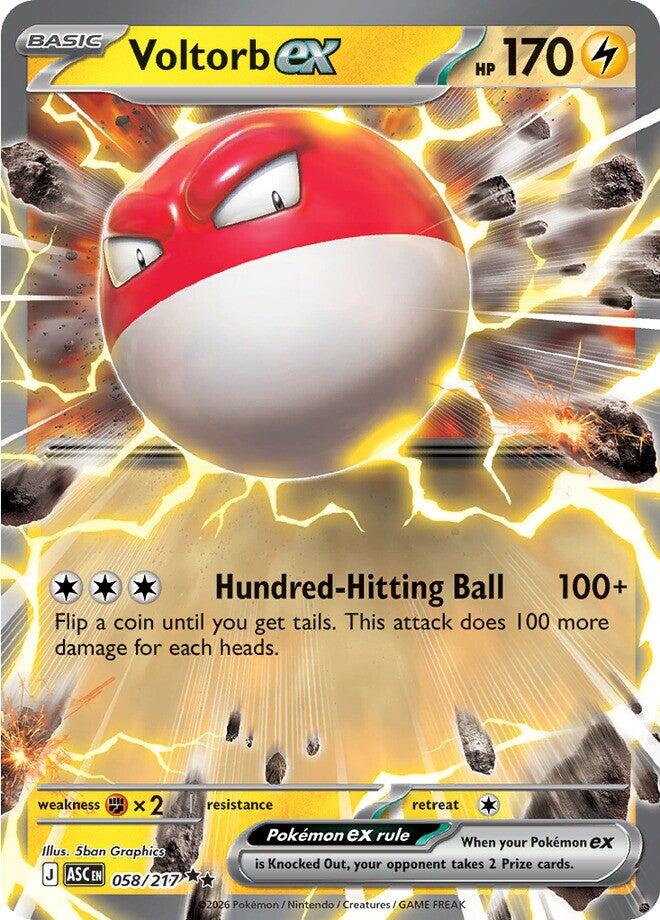 Voltorb ex (058/217) [Mega Evolution: Ascended Heroes] | L.A. Mood Comics and Games