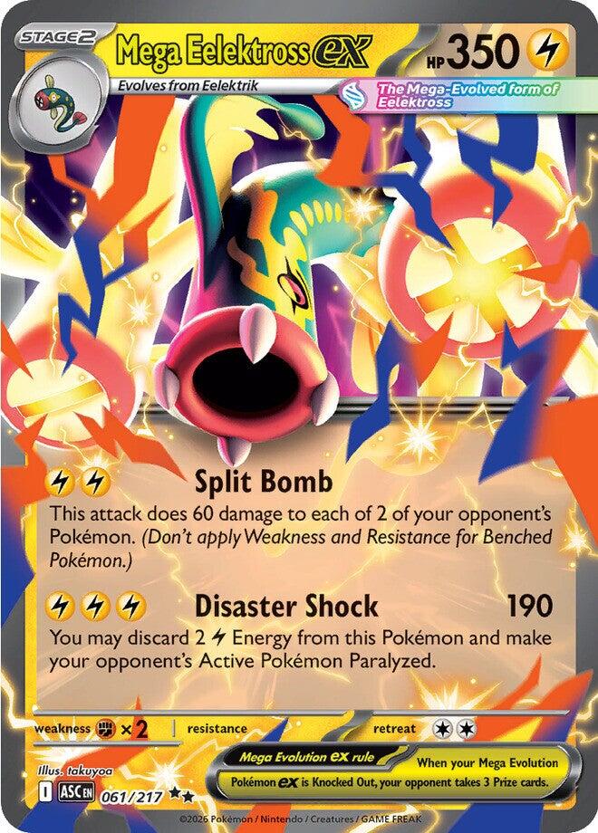 Mega Eelektross ex (061/217) [Mega Evolution: Ascended Heroes] | L.A. Mood Comics and Games