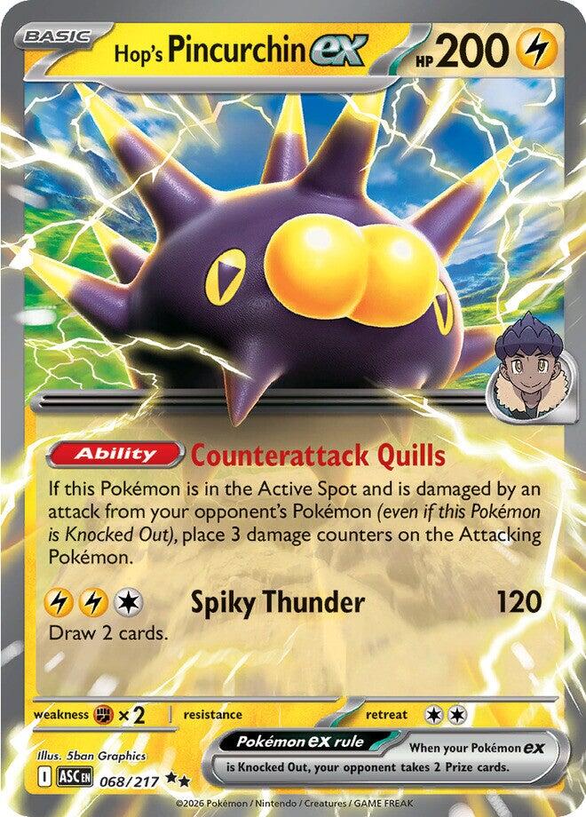 Hop's Pincurchin ex (068/217) [Mega Evolution: Ascended Heroes] | L.A. Mood Comics and Games