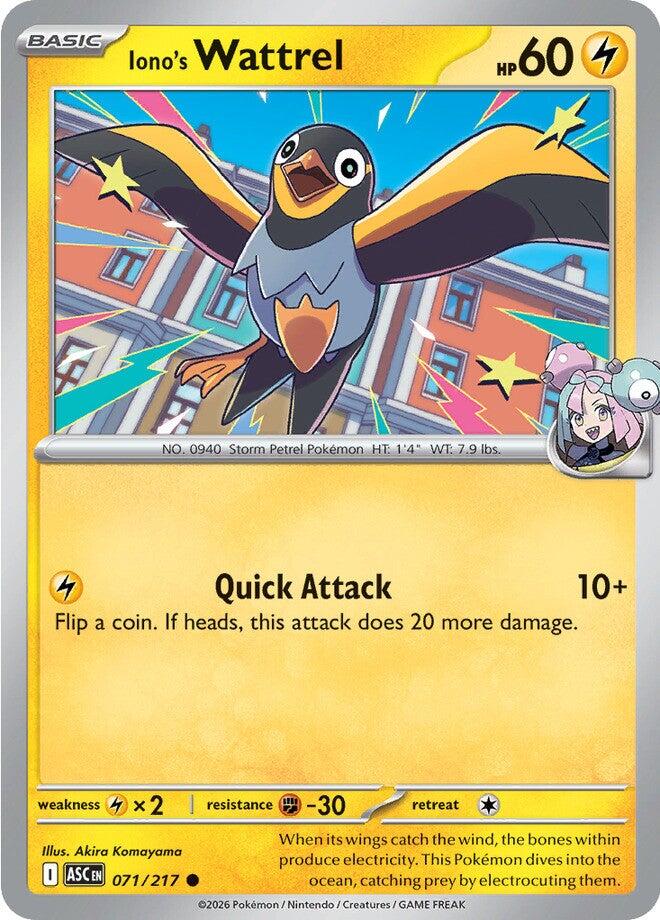 Iono's Wattrel (071/217) [Mega Evolution: Ascended Heroes] | L.A. Mood Comics and Games