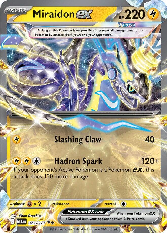 Miraidon ex (073/217) [Mega Evolution: Ascended Heroes] | L.A. Mood Comics and Games