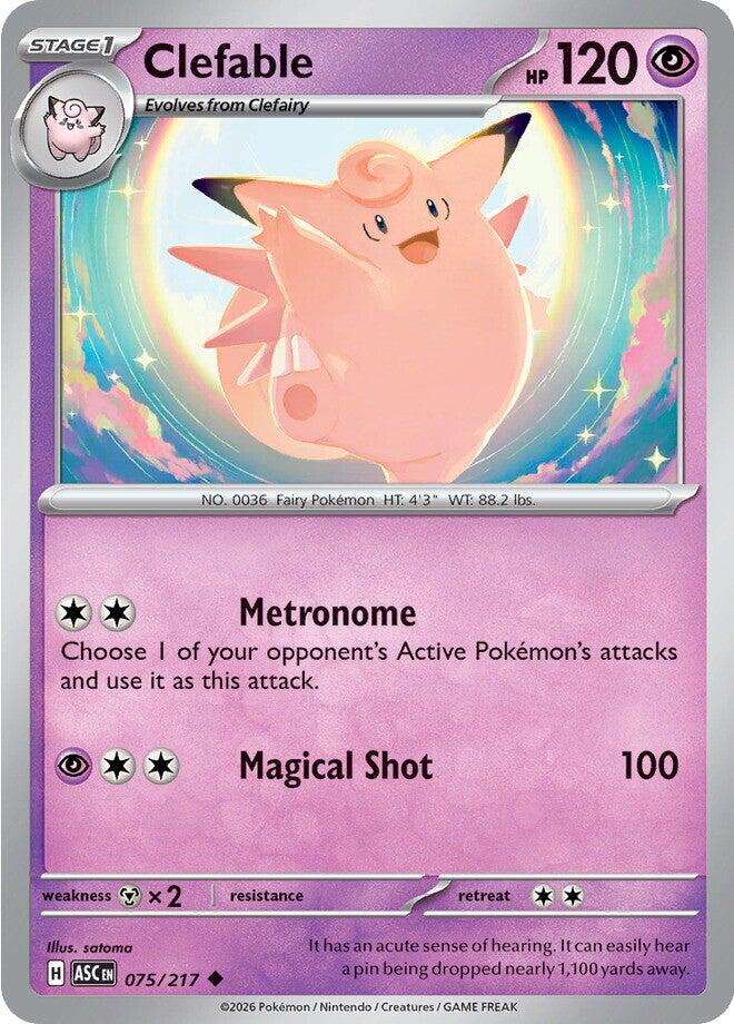 Clefable (075/217) [Mega Evolution: Ascended Heroes] | L.A. Mood Comics and Games