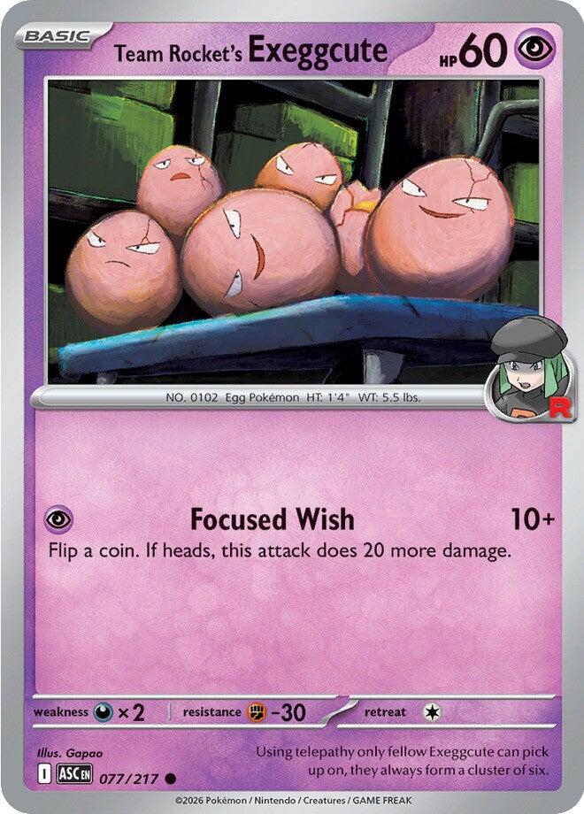 Team Rocket's Exeggcute (077/217) [Mega Evolution: Ascended Heroes] | L.A. Mood Comics and Games