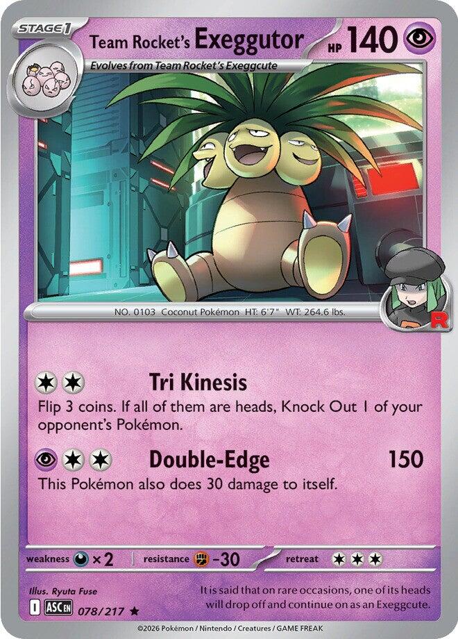 Team Rocket's Exeggutor (078/217) [Mega Evolution: Ascended Heroes] | L.A. Mood Comics and Games