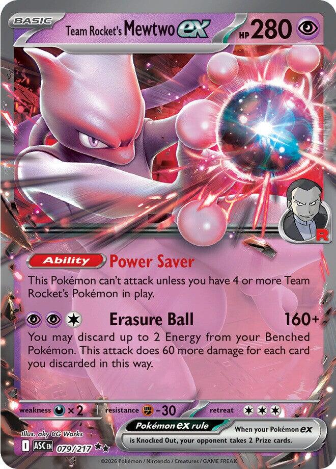 Team Rocket's Mewtwo ex (079/217) [Mega Evolution: Ascended Heroes] | L.A. Mood Comics and Games