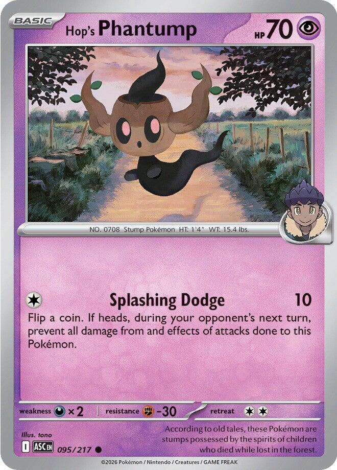 Hop's Phantump (095/217) [Mega Evolution: Ascended Heroes] | L.A. Mood Comics and Games