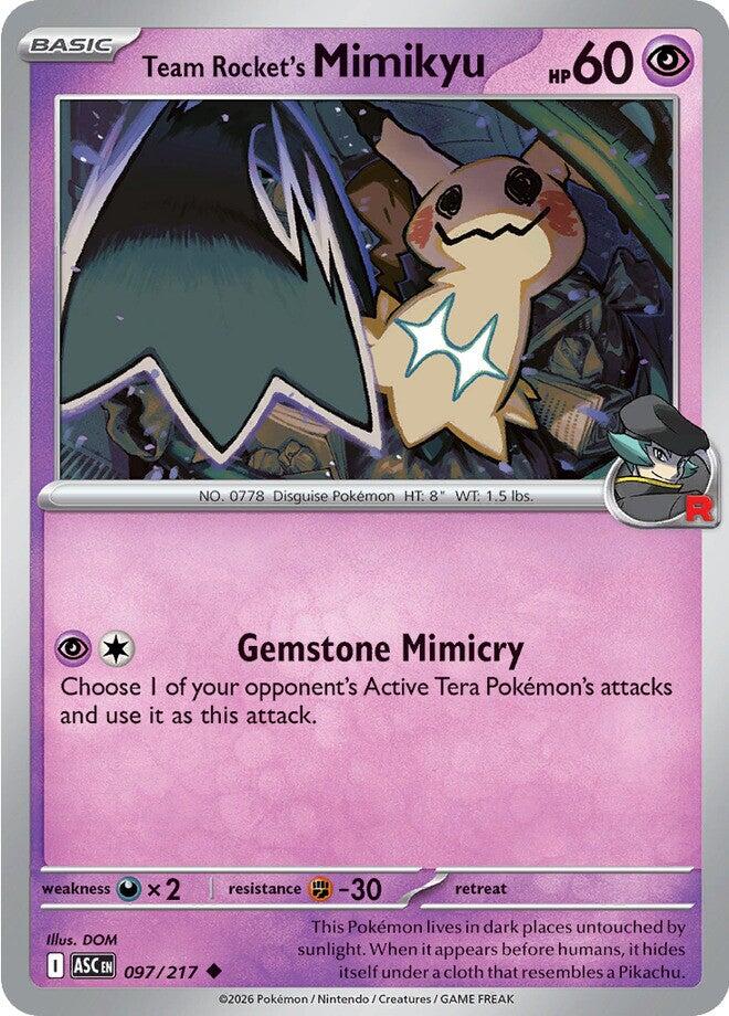 Team Rocket's Mimikyu (097/217) [Mega Evolution: Ascended Heroes] | L.A. Mood Comics and Games