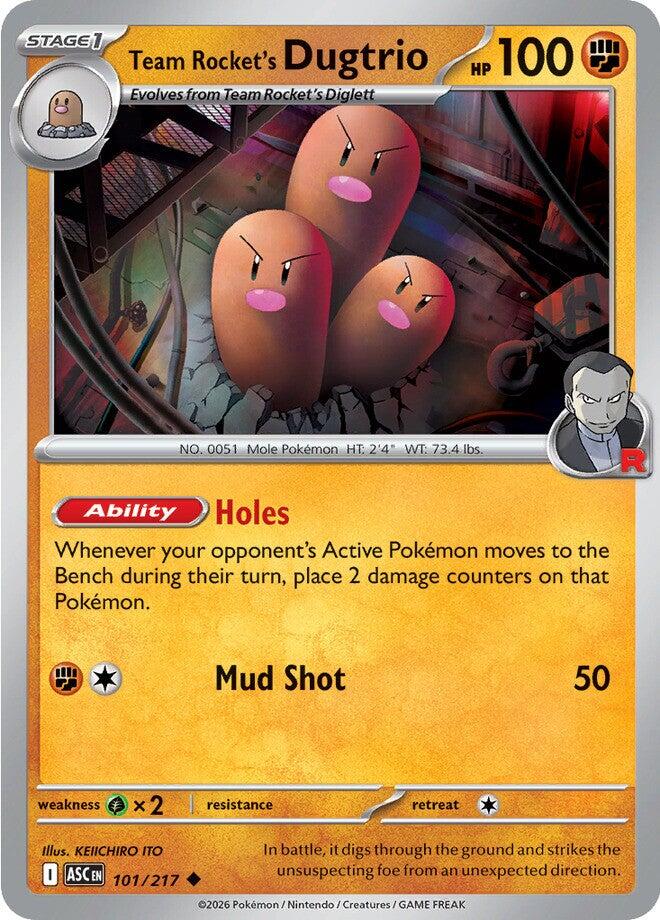 Team Rocket's Dugtrio (101/217) [Mega Evolution: Ascended Heroes] | L.A. Mood Comics and Games