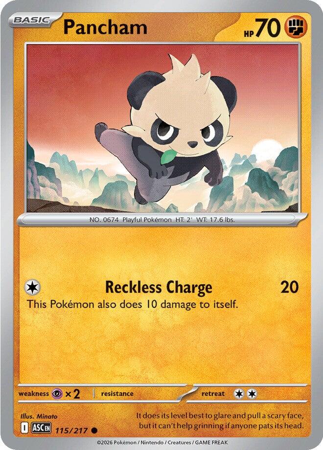 Pancham (115/217) [Mega Evolution: Ascended Heroes] | L.A. Mood Comics and Games