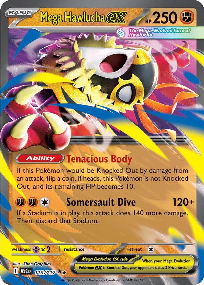 Mega Hawlucha ex (116/217) [Mega Evolution: Ascended Heroes] | L.A. Mood Comics and Games