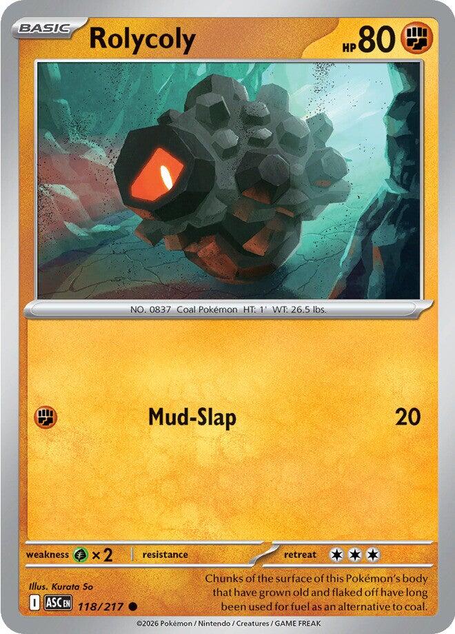 Rolycoly (118/217) [Mega Evolution: Ascended Heroes] | L.A. Mood Comics and Games