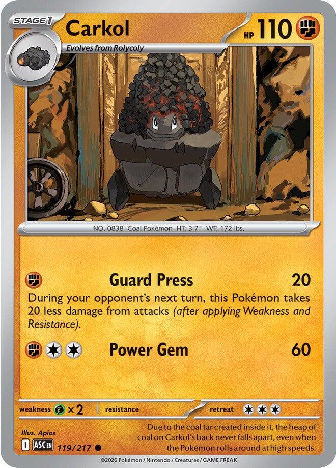 Carkol (119/217) [Mega Evolution: Ascended Heroes] | L.A. Mood Comics and Games