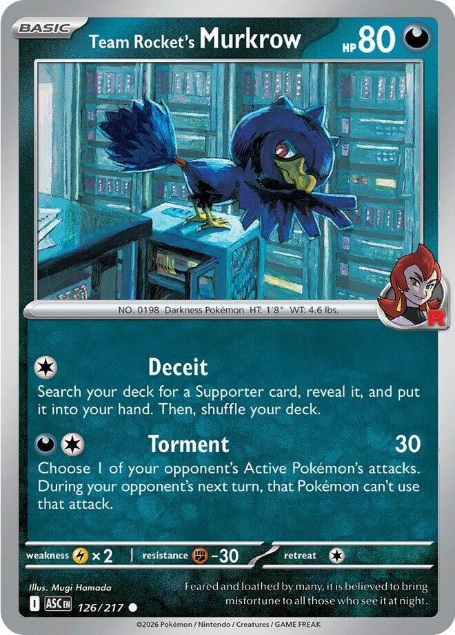 Team Rocket's Murkrow (126/217) [Mega Evolution: Ascended Heroes] | L.A. Mood Comics and Games