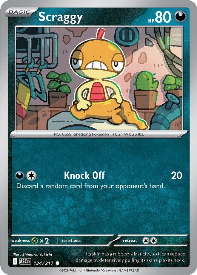 Scraggy (134/217) [Mega Evolution: Ascended Heroes] | L.A. Mood Comics and Games