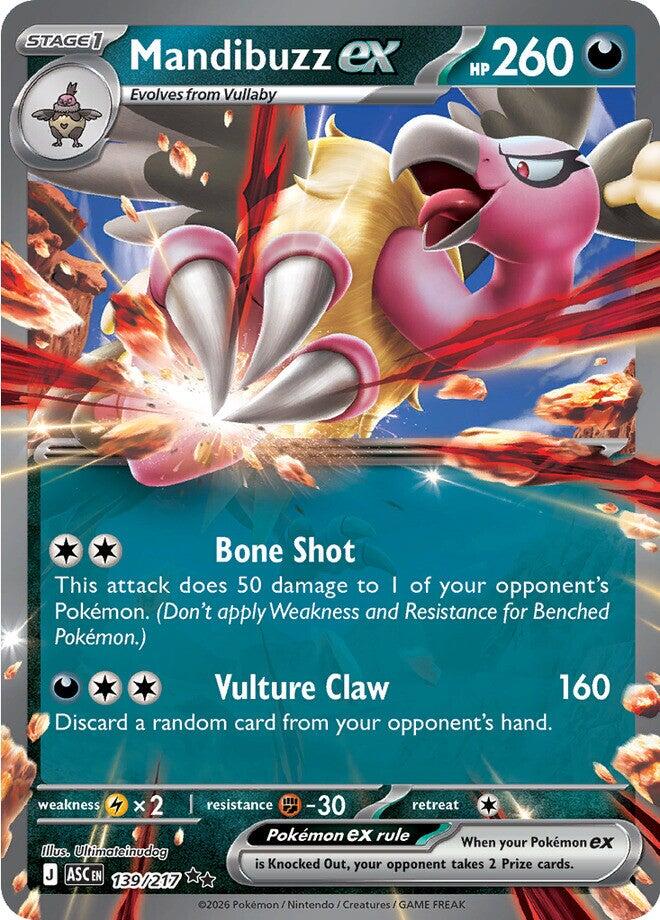 Mandibuzz ex (139/217) [Mega Evolution: Ascended Heroes] | L.A. Mood Comics and Games