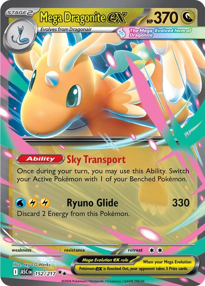 Mega Dragonite ex (152/217) [Mega Evolution: Ascended Heroes] | L.A. Mood Comics and Games