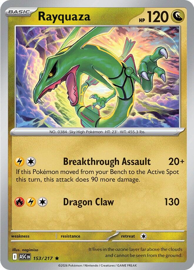 Rayquaza (153/217) [Mega Evolution: Ascended Heroes] | L.A. Mood Comics and Games