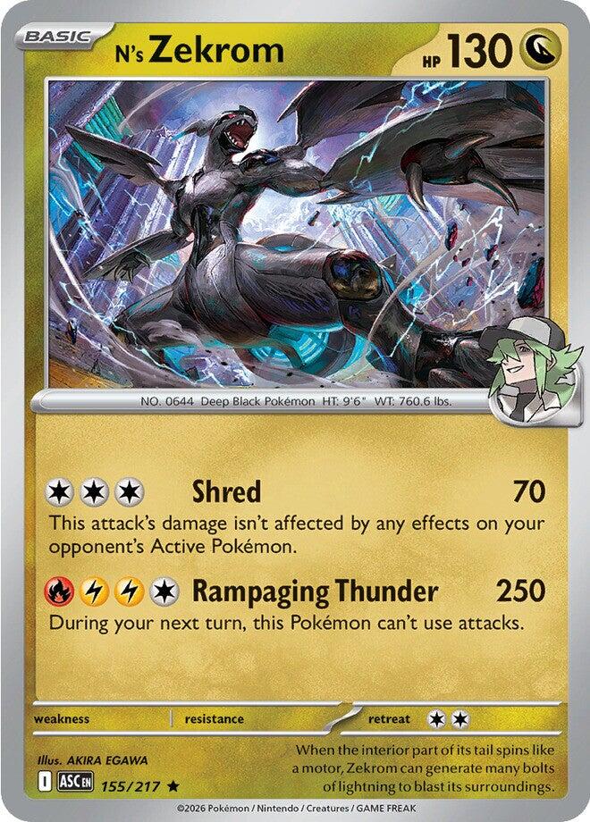 N's Zekrom (155/217) [Mega Evolution: Ascended Heroes] | L.A. Mood Comics and Games