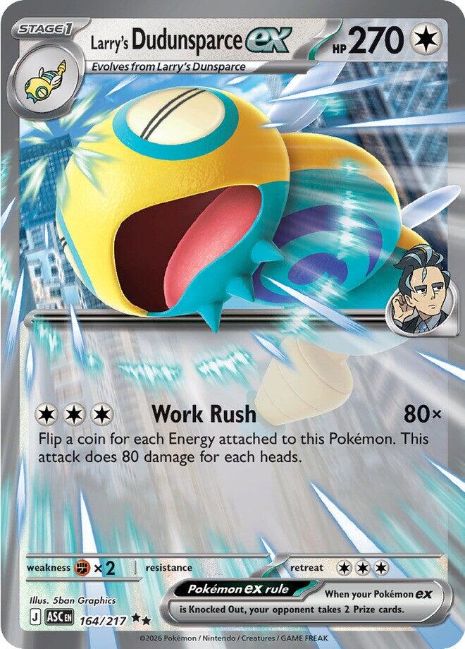 Larry's Dudunsparce ex (164/217) [Mega Evolution: Ascended Heroes] | L.A. Mood Comics and Games