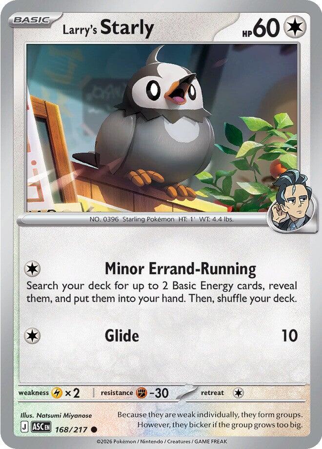 Larry's Starly (168/217) [Mega Evolution: Ascended Heroes] | L.A. Mood Comics and Games