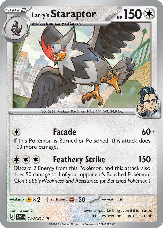Larry's Staraptor (170/217) [Mega Evolution: Ascended Heroes] | L.A. Mood Comics and Games