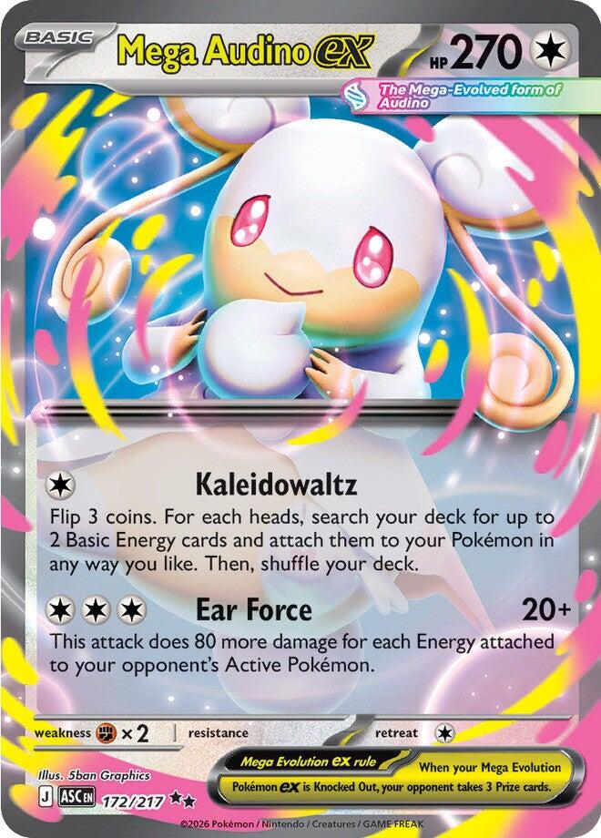 Mega Audino ex (172/217) [Mega Evolution: Ascended Heroes] | L.A. Mood Comics and Games