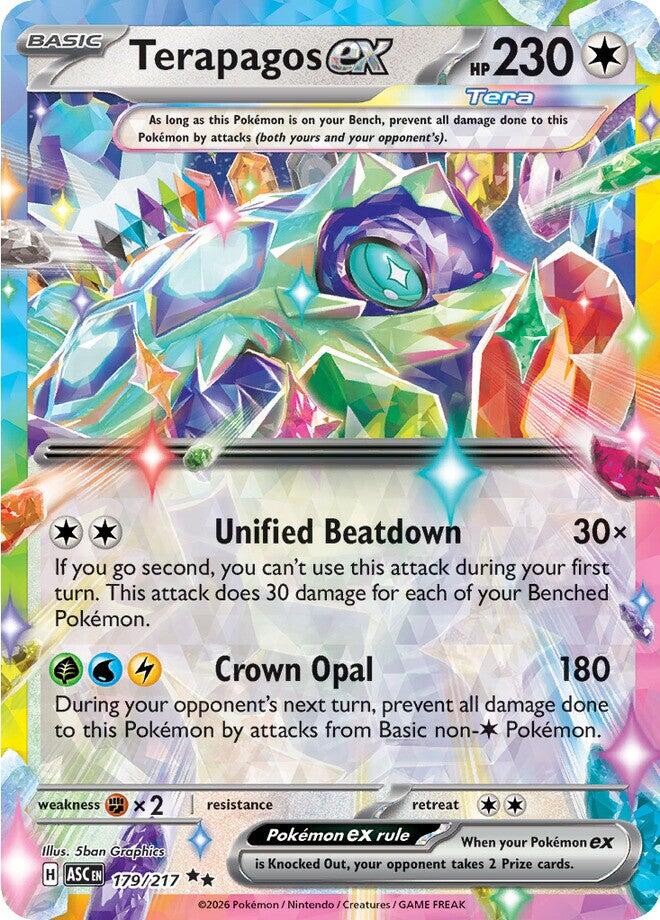 Terapagos ex (179/217) [Mega Evolution: Ascended Heroes] | L.A. Mood Comics and Games