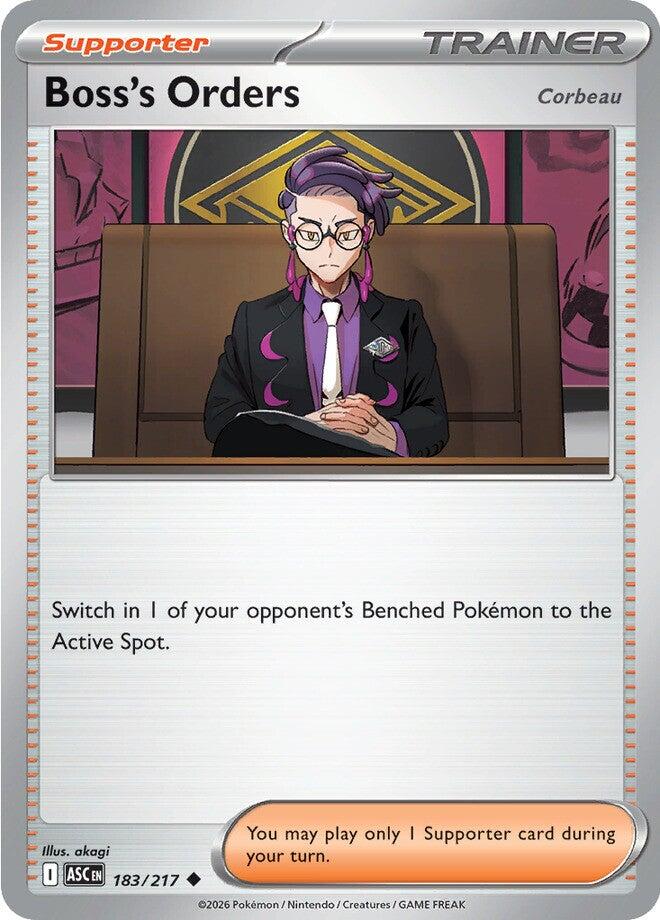 Boss's Orders [Corbeau] - 183/217 [Mega Evolution: Ascended Heroes] | L.A. Mood Comics and Games