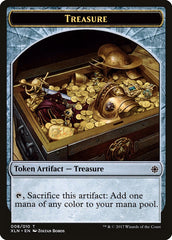 Dinosaur // Treasure (008) Double-Sided Token [Ixalan Tokens] | L.A. Mood Comics and Games