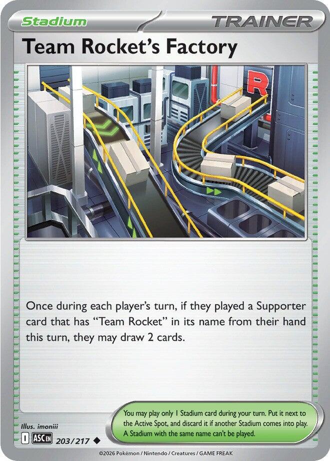 Team Rocket's Factory (203/217) [Mega Evolution: Ascended Heroes] | L.A. Mood Comics and Games