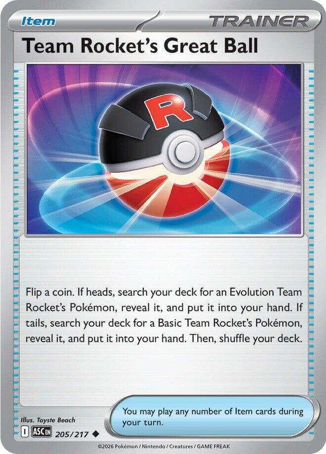 Team Rocket's Great Ball (205/217) [Mega Evolution: Ascended Heroes] | L.A. Mood Comics and Games