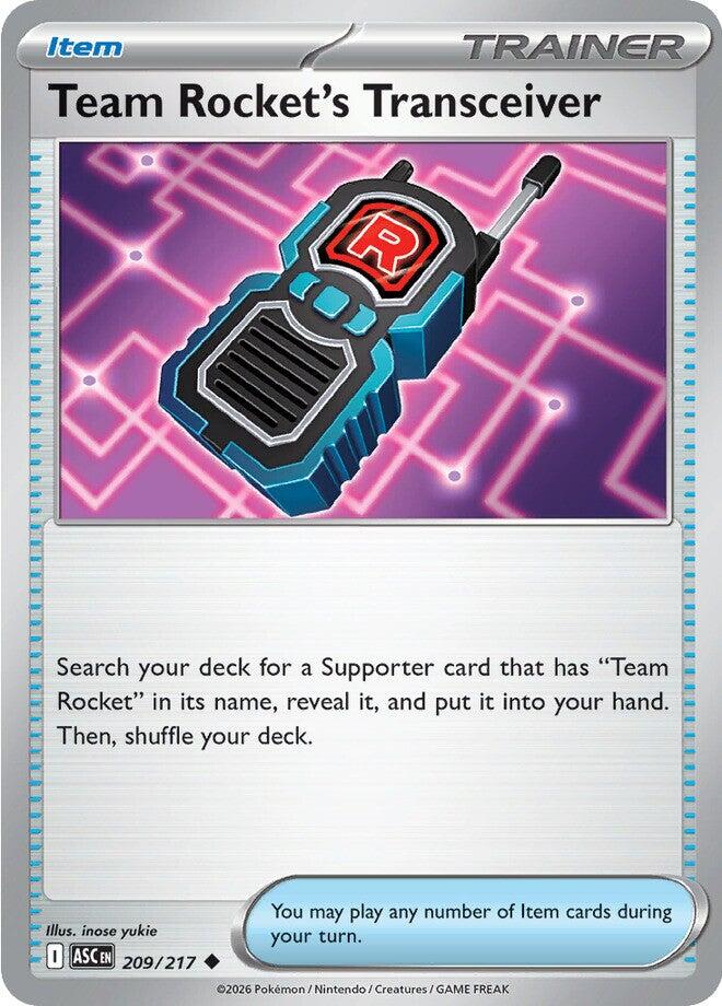 Team Rocket's Transceiver (209/217) [Mega Evolution: Ascended Heroes] | L.A. Mood Comics and Games