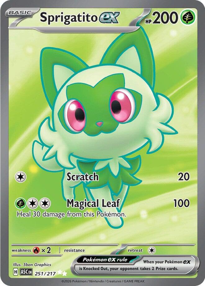 Sprigatito ex (251/217) [Mega Evolution: Ascended Heroes] | L.A. Mood Comics and Games
