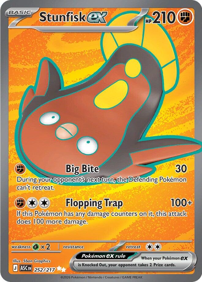 Stunfisk ex (252/217) [Mega Evolution: Ascended Heroes] | L.A. Mood Comics and Games