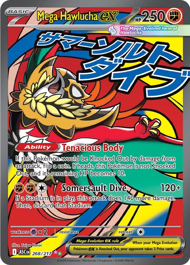 Mega Hawlucha ex (268/217) [Mega Evolution: Ascended Heroes] | L.A. Mood Comics and Games