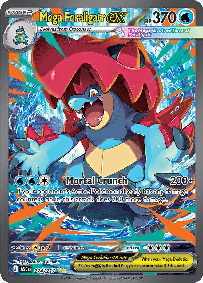 Mega Feraligatr ex (274/217) [Mega Evolution: Ascended Heroes] | L.A. Mood Comics and Games
