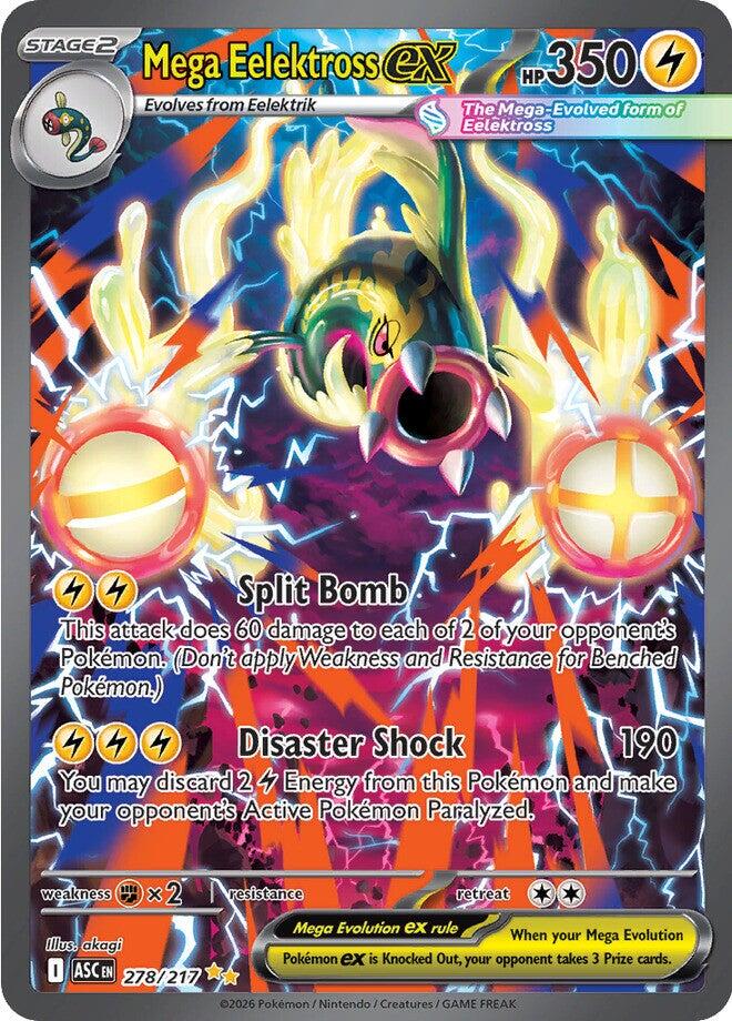 Mega Eelektross ex (278/217) [Mega Evolution: Ascended Heroes] | L.A. Mood Comics and Games