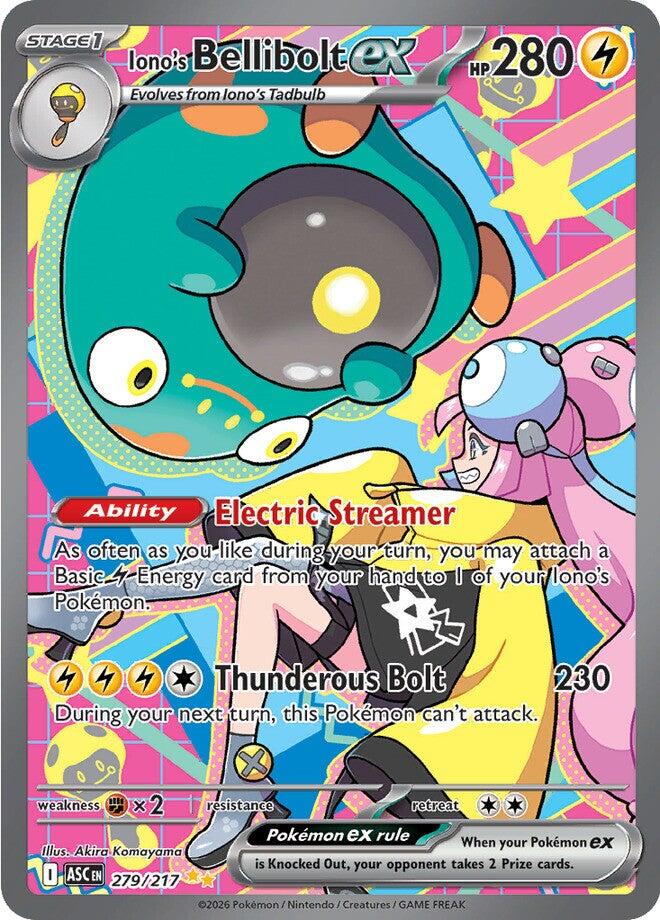 Iono's Bellibolt ex (279/217) [Mega Evolution: Ascended Heroes] | L.A. Mood Comics and Games