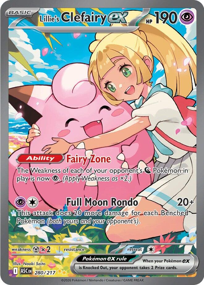 Lillie's Clefairy ex (280/217) [Mega Evolution: Ascended Heroes] | L.A. Mood Comics and Games